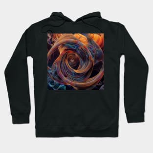 Interlocking Abstract Geometric Figures Dimensions Hoodie